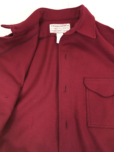 古着 80s USA製 FILSON GARMENT 「Jac-Shirt」 ヘビー ウール シャツ 