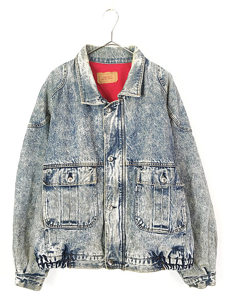 古着 90s Levi's 75074 レッド ライナー ケミカル デニム レーシング ...