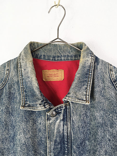 古着 90s Levi's 75074 レッド ライナー ケミカル デニム レーシング ...