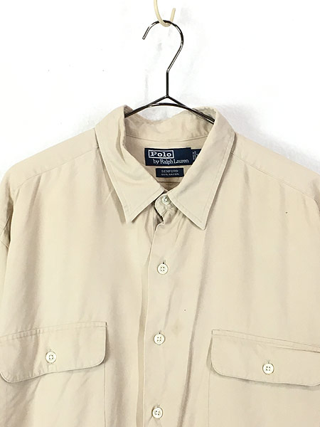 古着 90s POLO Ralph Lauren ラルフ 「BENFORD」 ソリッド 100