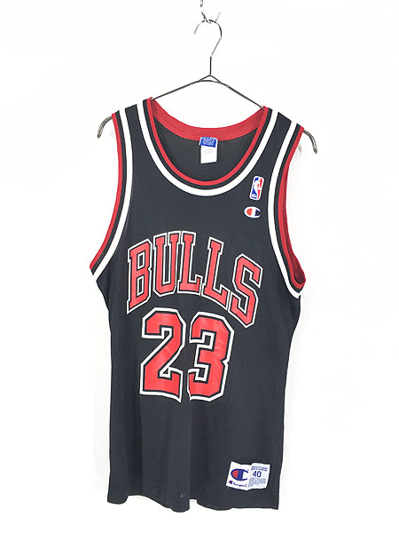 古着 Champion製 NBA Chicago BULLS No 23 「M.JORDAN」 メッシュ