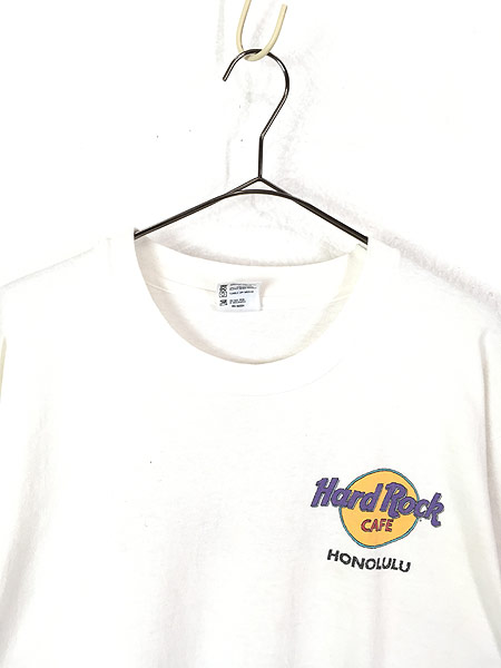 古着 90s USA製 Hard Rock Cafe 「HONOLULU」 サーフ ハードロック T 
