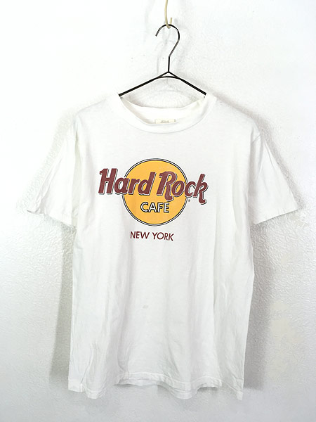 古着 90s USA製 Hard Rock Cafe 「NEW YORK」 BIGロゴ ハードロック T