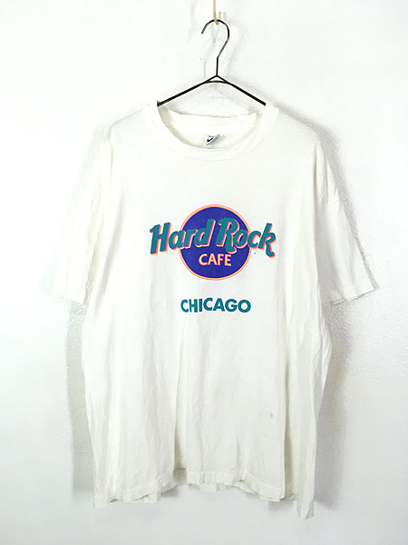 最終売り尽くし”古着 90s USA製 Hard Rock Cafe 「CHICAGO」 BIGロゴ