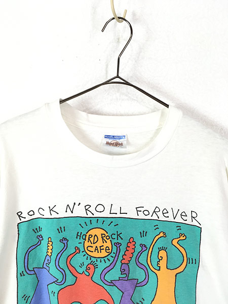 古着 90s USA製 Hard Rock Cafe × Big Hed 「ROCN' ROLL FOREVER」 T