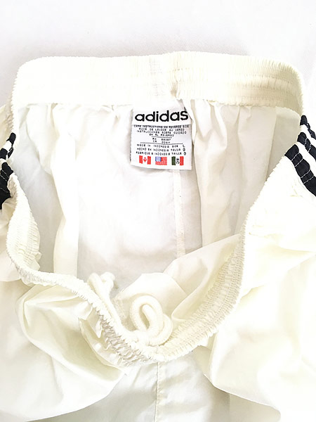 古着 90s adidas 3ストライプ ナイロン ショーツ ショート パンツ L