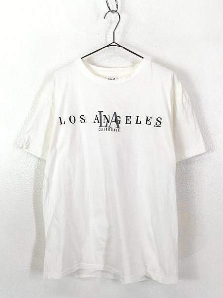 古着 90s USA製 LA LOS ANGELES ロゴ Tシャツ L 古着【30off】 - 古着