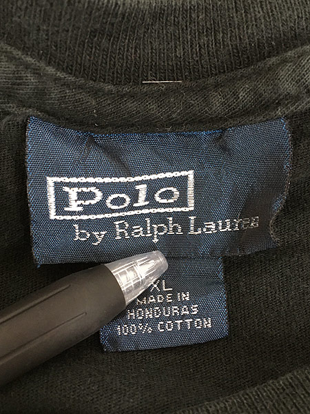 [5] 古着 POLO Ralph Lauren ワンポイント ロングスリーブ ポケット Tシャツ ロンT XL 古着
