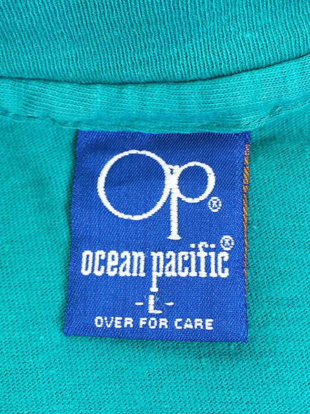 古着 80s OP Ocean Pacific オールド サーフ ロングスリーブ Tシャツ ロンT L 古着