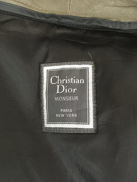 古着 80s Christian Dior ダブルブレスト トレンチ コート ライナー