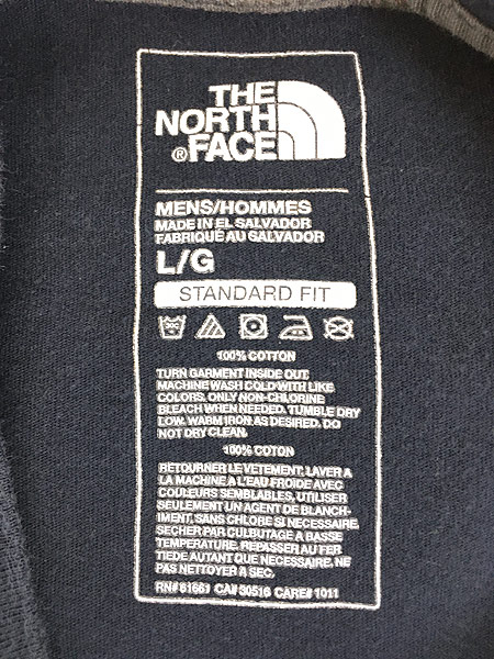 [6] 古着 TNF The North Face アーム プリント ロングスリーブ Tシャツ ロンT L 古着