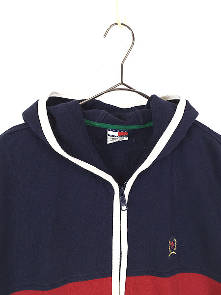 最終売り尽くし”古着 90s TOMMY HILFIGER ロゴ テープ トリコロール