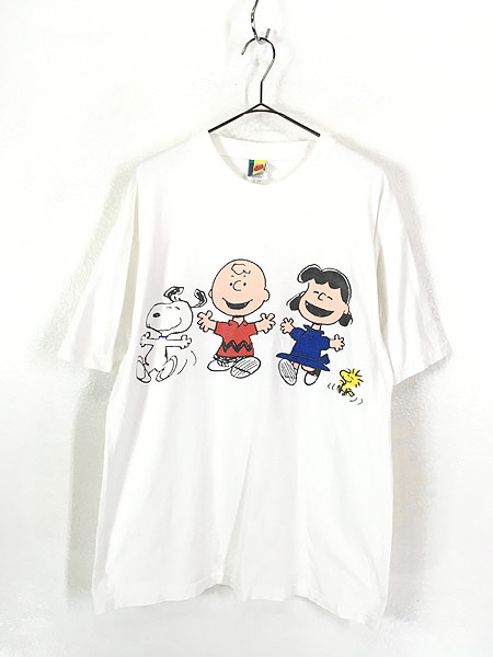 古着 90s Snoopy スヌーピー 仲間たち キャラクター Tシャツ L 古着 古着 通販 ヴィンテージ 古着屋 Dracaena ドラセナ