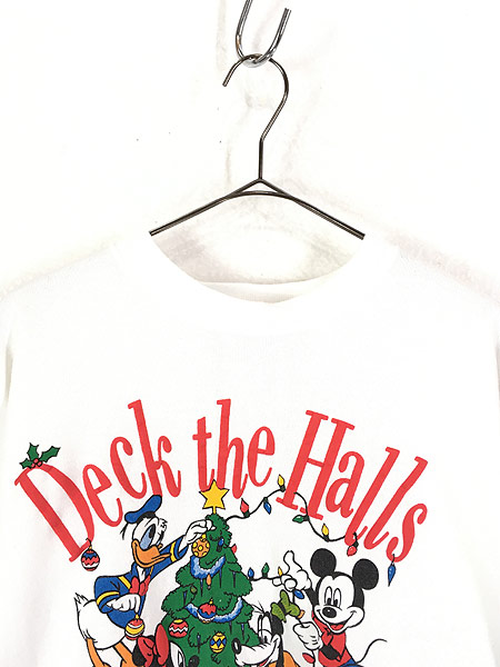 90s USA製 Disney ディズニー スウェット トレーナー クリスマス