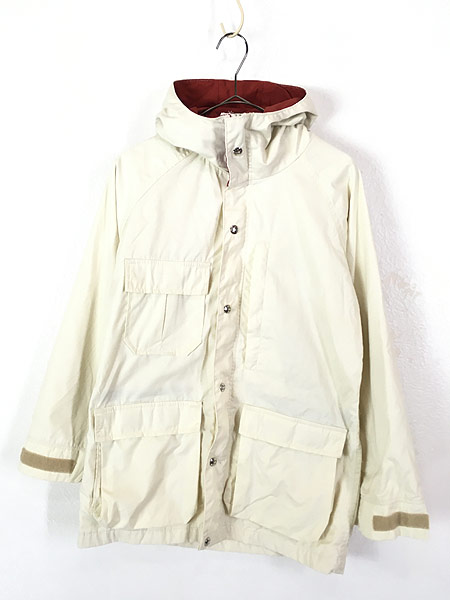 古着 70s USA製 WoolRich 「BONE」 ホワイト マウンテン パーカー