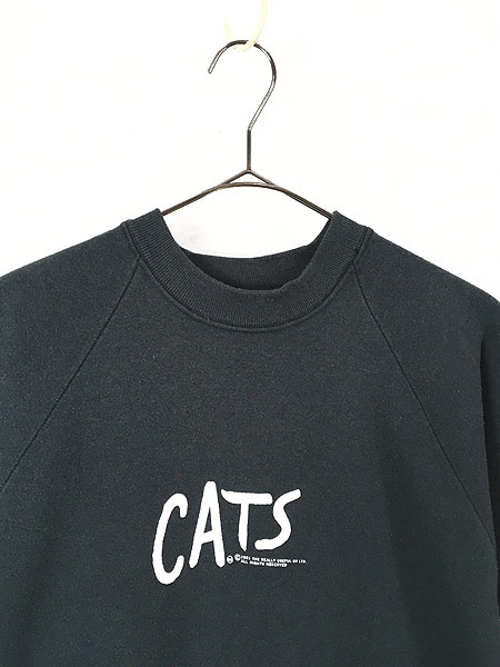 古着 80s USA製 CATS ミュージカル グラフィック スウェット