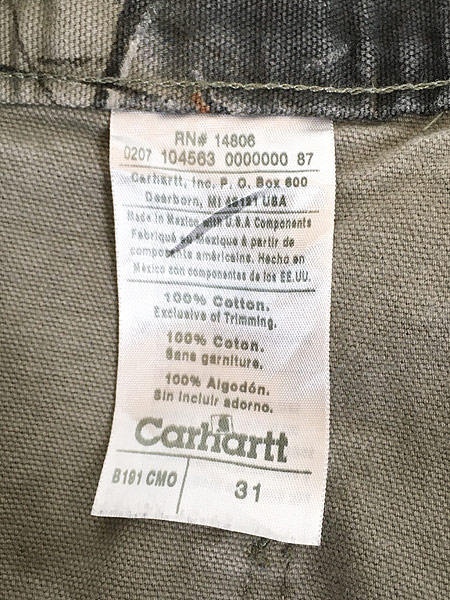 古着 90s Carhartt リアルツリー カモ 迷彩 ダック ペインター