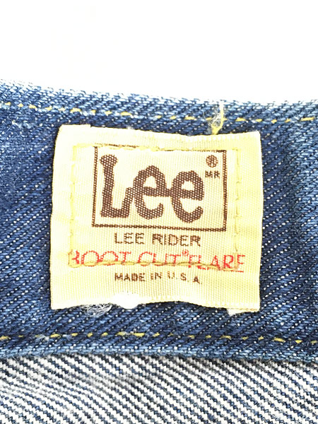 古着 70s USA製 Lee 200 「サイド白タグ」 濃紺 デニム パンツ 