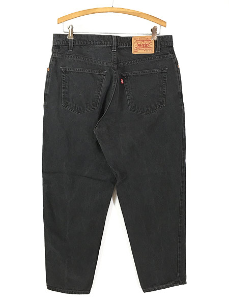 古着 90s Levi's 560 ブラック デニム バギー パンツ ジーンズ 強