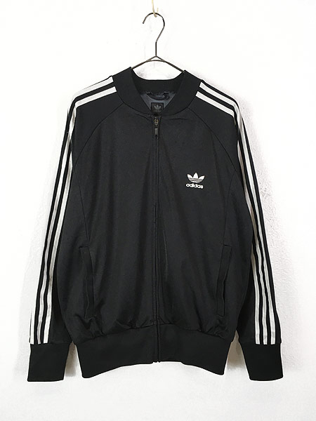 古着 90's】adidas アディダス トラックジャケット ジャージ 白黒-