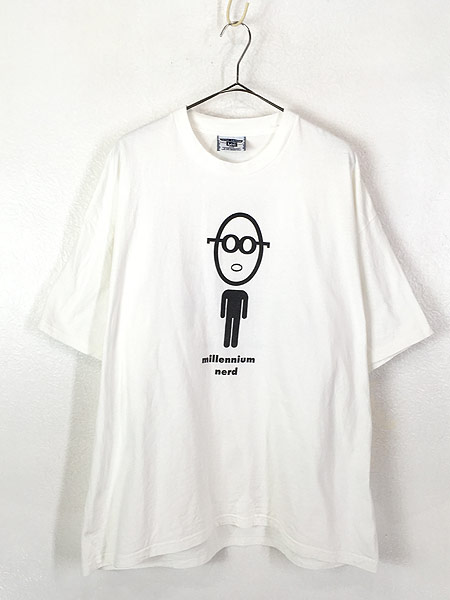 古着 00s 「millennium nerd & Family」 01-01-00 Y2K ポップ アート Tシャツ XXL 古着【30off】 -  古着 通販 ヴィンテージ　古着屋 Dracaena ドラセナ