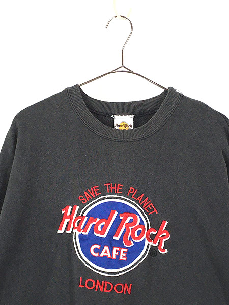 古着 90s Hard Rock Cafe 「LONDON」 BIGロゴ ハードロック スウェット 