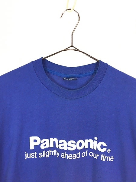 古着 80s USA製 Panasonic パナソニック ロゴ オールド 逆輸入 Tシャツ