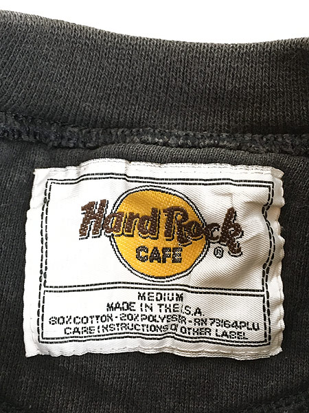 古着 90s USA製 Hard Rock Cafe 「BOSTON」 BIGロゴ ハードロック 