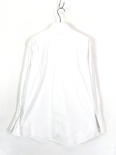 古着 80s USA製 Christian Dior ホワイト プリーツ ドレス シャツ 15 ブランド 古着 - 古着 通販 ヴィンテージ