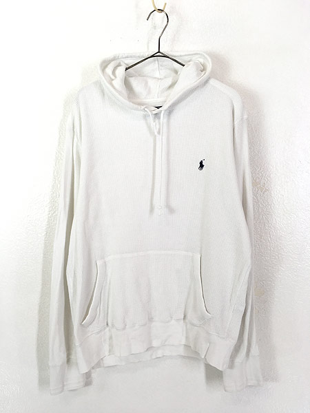 古着 POLO Ralph Lauren ワンポイント 肉厚 ワッフル サーマル 