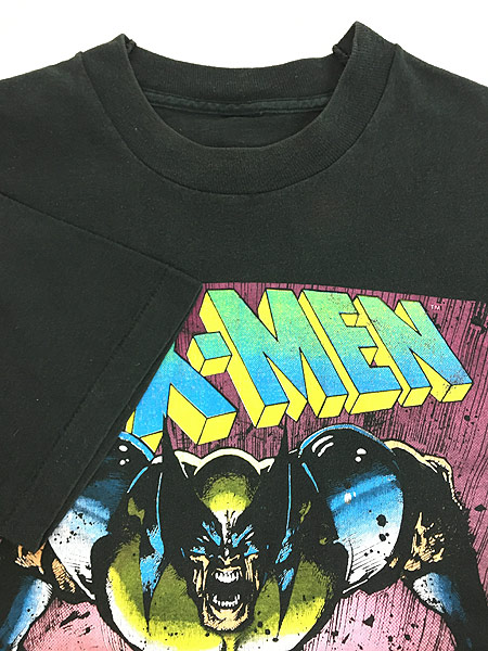 古着 90s MARVEL COMICS X-MEN Wolverine ウルヴァリン Tシャツ L位 