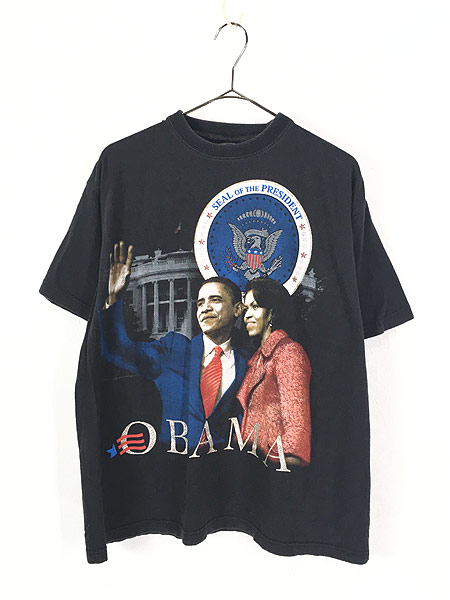 古着 00s BARACK OBAMA 「The American Promise」 オバマ大統領 Tシャツ XL 古着【30off】 - 古着 通販  ヴィンテージ　古着屋 Dracaena ドラセナ