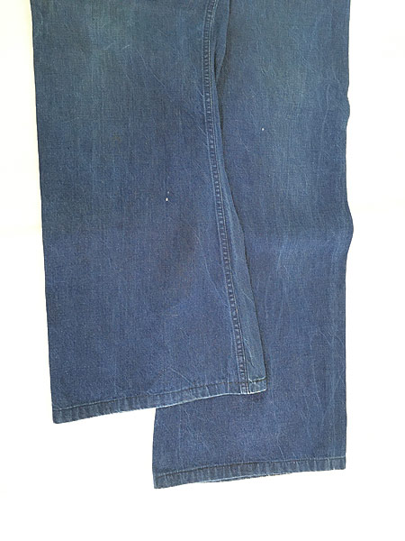 古着 70s USA製 SeaFarer 「巻き」 濃紺 デニム デッキ セーラー 