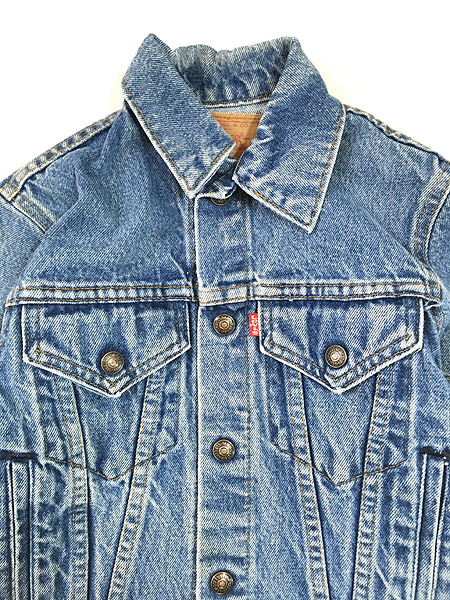 キッズ 古着 80s USA製 Levi's 70806 ハンド ポケット付 デニム