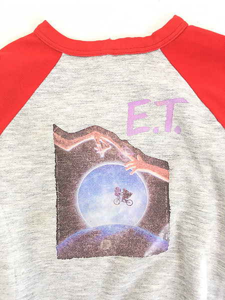 キッズ 古着 80s USA製 映画 「E.T」 名シーン ムービー スウェット 