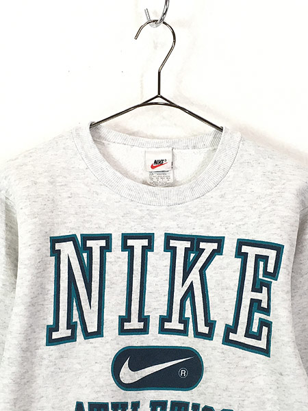 キッズ 古着 90s USA製 NIKE BIG スウォッシュ スウェット トレーナー