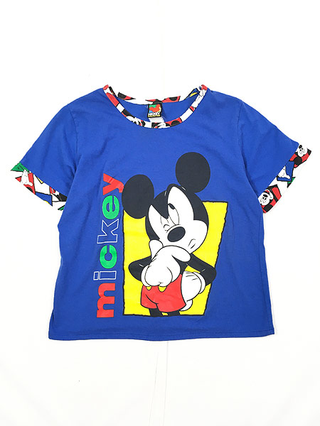 メール便可 2セットまで ミッキー mickey キャラクター Tシャツ 古着