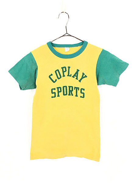 キッズ 古着 60s Usa製 Russell Coplay Sports 2トーン Tシャツ 6歳位 子供服 古着 古着 通販 ヴィンテージ古着屋のドラセナ