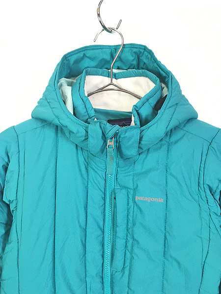 キッズ 古着 11s Patagonia 軽量 キルティング スリム フーデッド ダウン ジャケット M 10歳位 古着【30off】 古着 通販  ヴィンテージ 古着屋 Dracaena ドラセナ