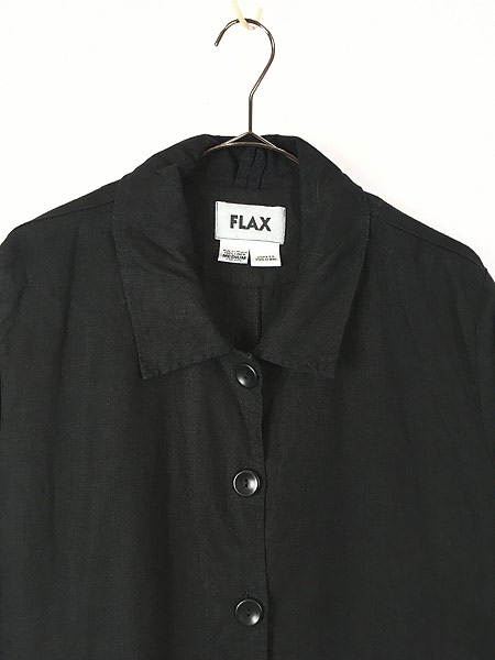 森の雑貨屋さん vintage flax リネン ロングシャツコート | www