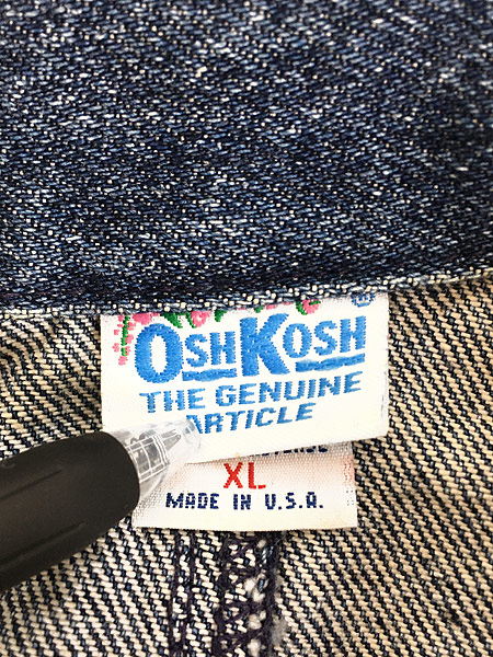 レディース 古着 90ｓ USA製 OSHKOSH ストーン ウォッシュ デニム