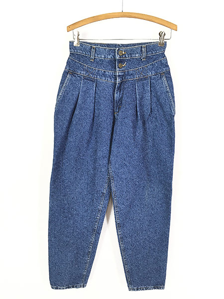 レディース 古着 90s Usa製 Lee Wウエスト デザイン デニム パンツ ジーンズ テーパード W27 5 L30 古着 古着 通販 ヴィンテージ古着屋のドラセナ