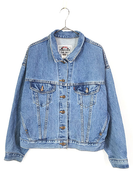 レディース 古着 90s USA製 Levis ハンドポケット ショート丈 デニム ジャケット Gジャン L 古着【10off】 - 古着 通販  ヴィンテージ　古着屋 Dracaena ドラセナ