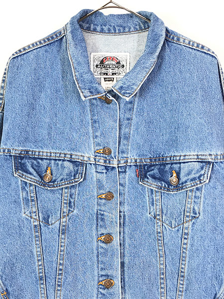 レディース 古着 90s USA製 Levis ハンドポケット ショート丈 デニム