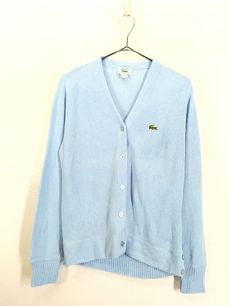 レディース 古着 80s Usa製 Izod Lacoste ワニ ワッペン アクリル ニット カーディガン L位 古着 古着 通販 ヴィンテージ 古着屋 Dracaena ドラセナ