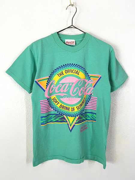 レディース 古着 90s Usa製 Coca Cola Classic コーラ ポップ ロゴ 100 コットン Tシャツ M 古着 古着 通販 ヴィンテージ古着屋のドラセナ