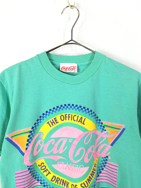 レディース 古着 90s Usa製 Coca Cola Classic コーラ ポップ ロゴ 100 コットン Tシャツ M 古着 古着 通販 ヴィンテージ古着屋のドラセナ