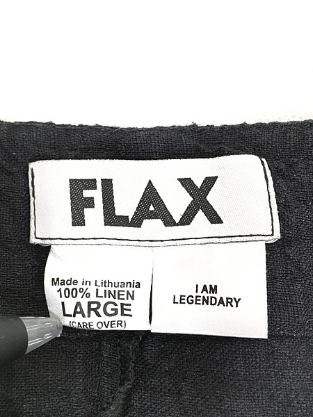 レディース 古着 Flax Aライン デザイン キャミソール リネン ワンピース ロング丈 黒 L 古着 古着 通販 ヴィンテージ古着屋のドラセナ