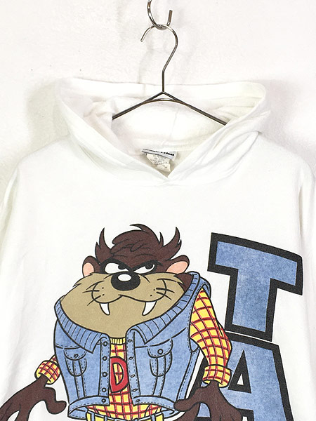 レディース 古着 90s Usa製 Taz タズ キャラクター プリント スウェット パーカー M 古着 古着 通販 ヴィンテージ古着屋のドラセナ