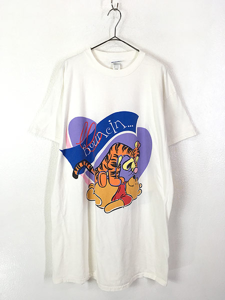 レディース 古着 90s Disney Pooh クマ プーさん ティガー キャラクター Big Tシャツ ワンピース Xl位 古着 古着 通販 ヴィンテージ 古着屋 Dracaena ドラセナ